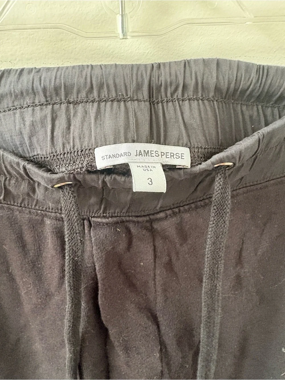 James Perse Black Drawstring Lounge Joggers